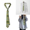 Fashionable Vintage  Oil Painting Print Tie For Men and Women Silk Fabric Comfortable Long Tie 13 Unique Patterns