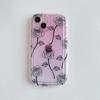 Rose Blume Ins Telefon Fall Für Iphone 11 13 Promax 14 Pro Max 12promax Weiche Silikon Nette Laser Stoßfest Zurück Abdeckung Capa