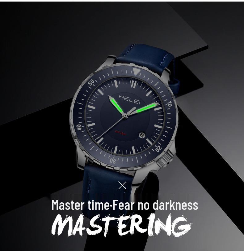 HELEI Swiss Automatic Men's Watch: Luminous, Waterproof, High-End Design