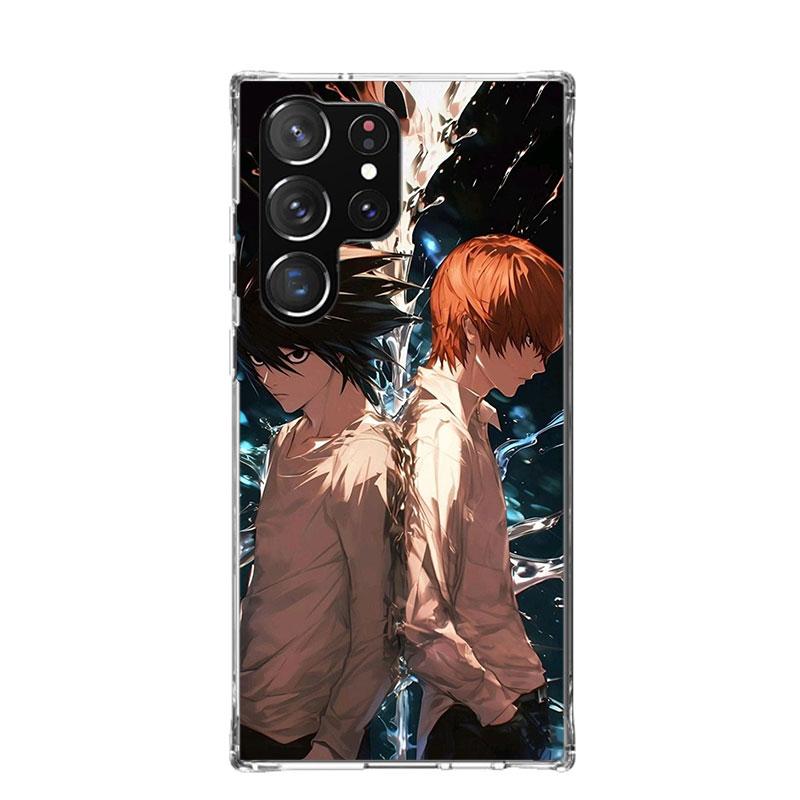 

N-Note D-Death Anime Ryuk Phone Case For Samsung Galaxy S26 Ultra S23 S24 S25 Edge S20 FE S21 S22 Plus Soft Print Shell Cover Fu Samsung S26 Ultra