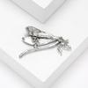 Exquisite Alloy Dragonflies Brooch Featuring Rhinestones Fashion Elegant Brooch Alloy Texture for Adding Sophistication