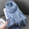 Winter women's red imitation cashmere scarf high sense 2025 will scarf soft temperament versatile warm shawl men