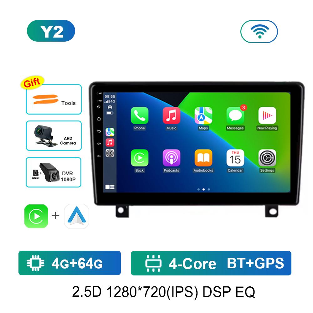 Car Radio Multimedia Player Android System Carplay for Opel Astra H 2006 - 2014 2.5D Screen GPS Navigation WiFi BT Cooling Fan