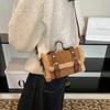 2025 new fashion trend handbag 2025 winter new foreign style plush small square bag shoulder bag