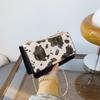 Yogodlns Women PU Leather Small Handbag Cow Print Crossbody Shoulder Bag for Work Daily Shopping Travel Phone Purse