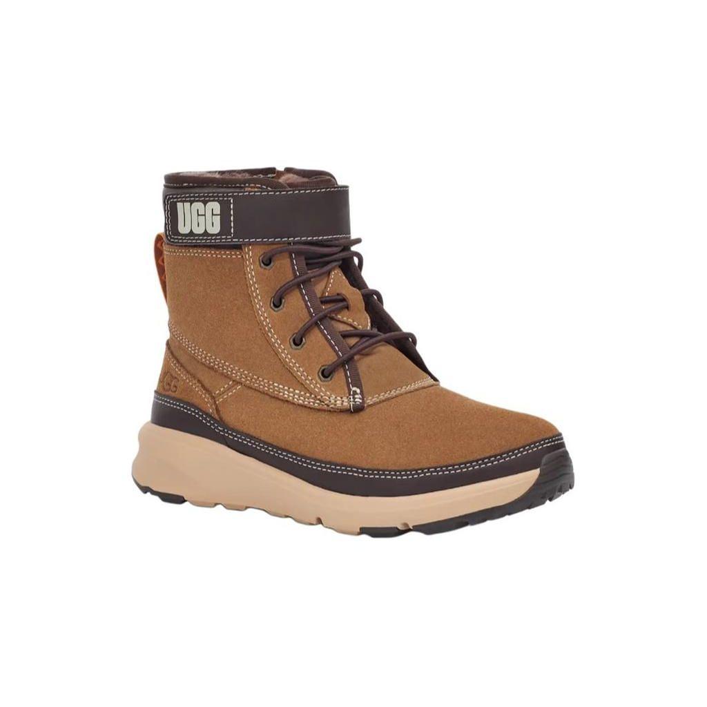 UGG Arren Suede Round Toe Zipper Low Top Boots Kids Boots Brown 1132270K-CTST