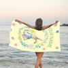 1pc Peter Rabbit2 Beach Towel with Custom Name, Beach/Swimming/Bath/Picnic/Camping Towel, Suitable for Seaside Beaches