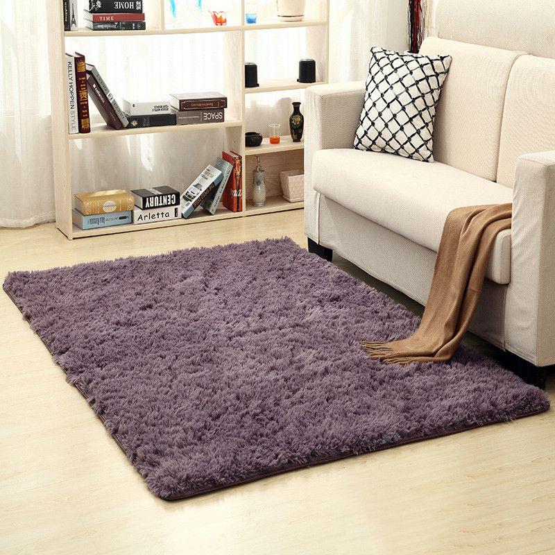 Luxuriously Soft Fluffy Rug With Anti-slip Backing Perfect For Living Room And Bedroom