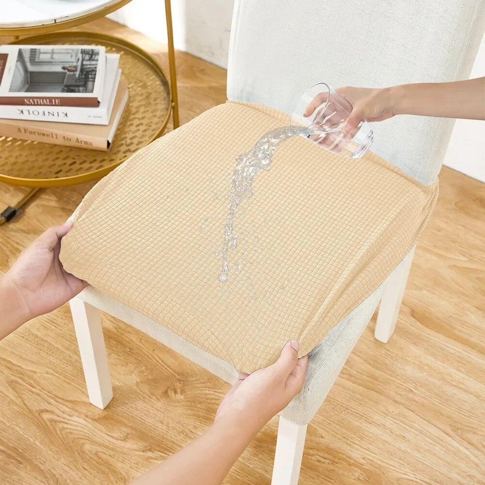 Vodotěsný žakárový potah na židli SpandexStretch Pouzdro na stoličku Jídelna Kuchyňské potahové podložky na židle 2023 pro domácí hotel