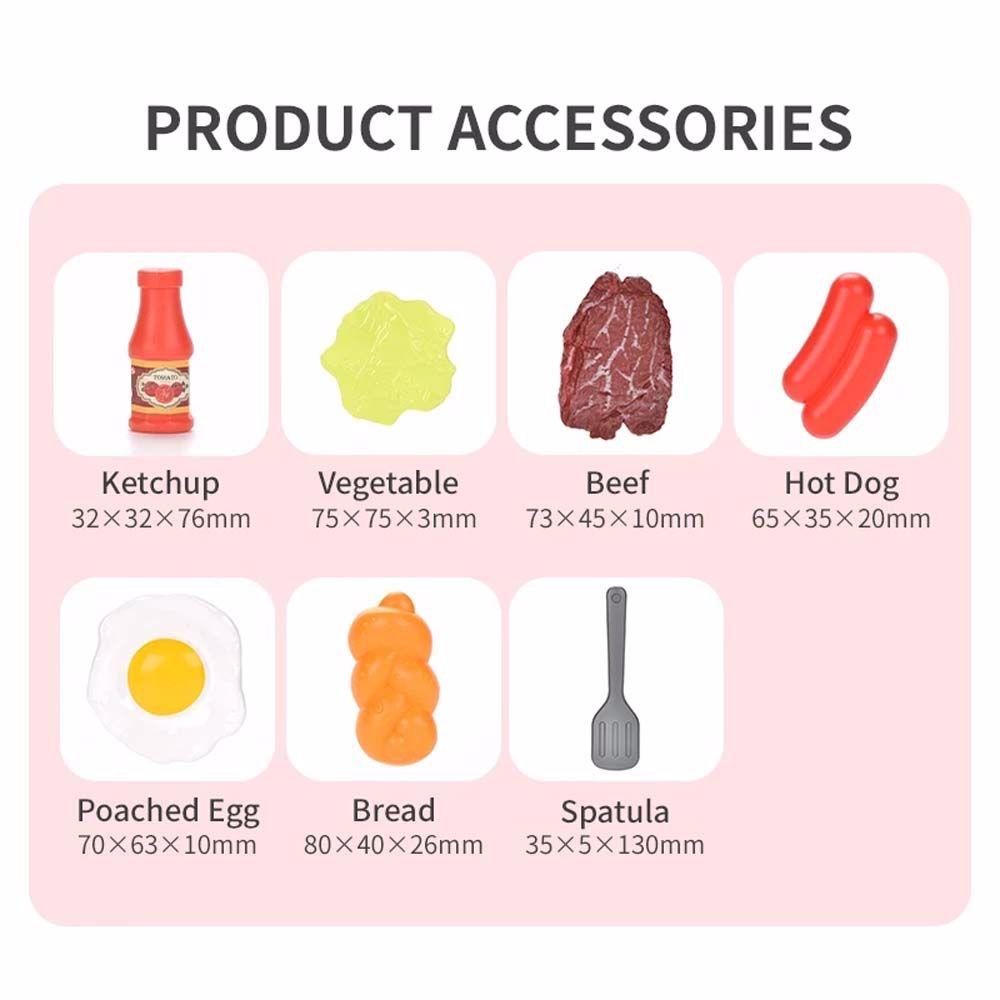 Cooking Play Play Kitchen Toy Set Children Pretend Play Kitchen Simulation Food Miniature Kitchen