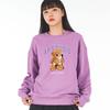 ASTRAL PROJECTION Oversized Drop Shoulder New Bear Doll 2 Sweatshirt_Violet