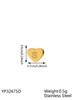 CARLIDANA Minimalist Gold Plated Stainless Steel Jewelry Initial Kids Alphabet Pendant Small Mini Heart Initial Letter Necklace