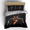 Black Jersey, Ronaldo, Seven. Bedding Sets Duvet Cover Sets Duvet Covers Pillowcases(1 * Duvet Cover 2 * Pillowcases Without Duvet Insert)