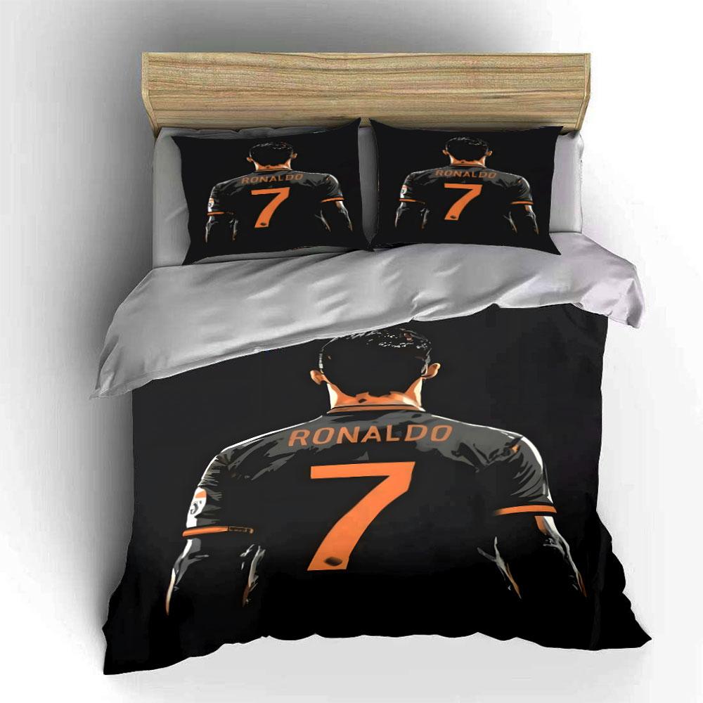 Black Jersey, Ronaldo, Seven. Bedding Sets Duvet Cover Sets Duvet Covers Pillowcases(1 * Duvet Cover 2 * Pillowcases Without Duvet Insert)