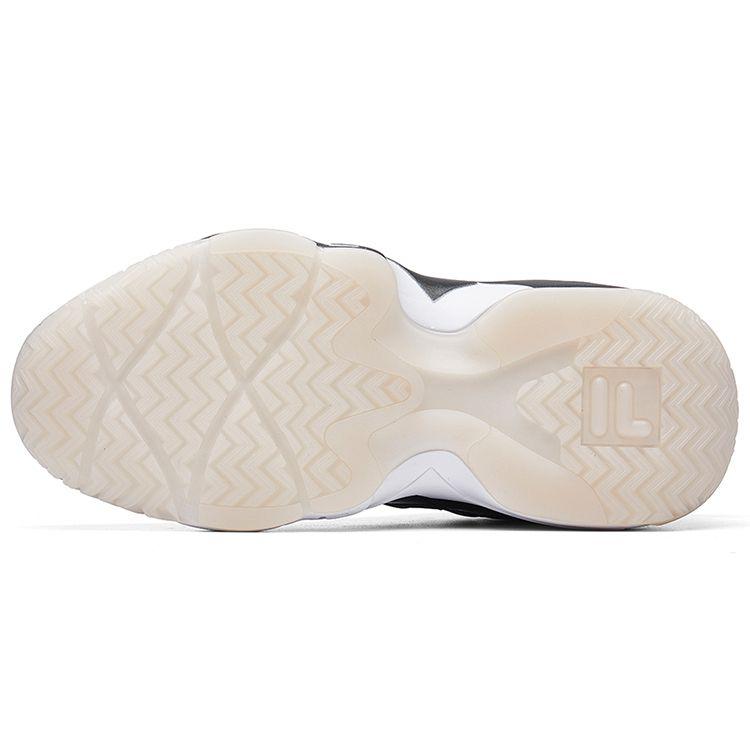 Fila MB1 PU Esportivos Confortáveis Absorção de Choque Resistente ao Desgaste Respiráveis Cano Baixo Retro Tênis de Basquete Feminino Preto F12W041201FII