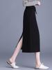 Drapey Commute Slimming Black Pencil Midi Skirt - Spring 2026 Collection