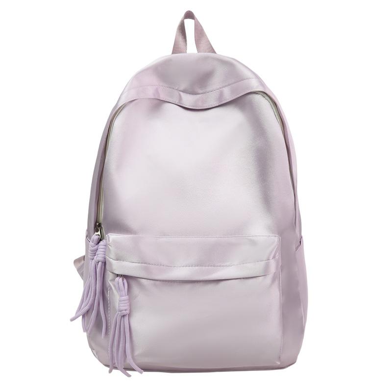 Casual large-capacity schoolbag female junior high school student girl simple high school college student backpack backpack tide