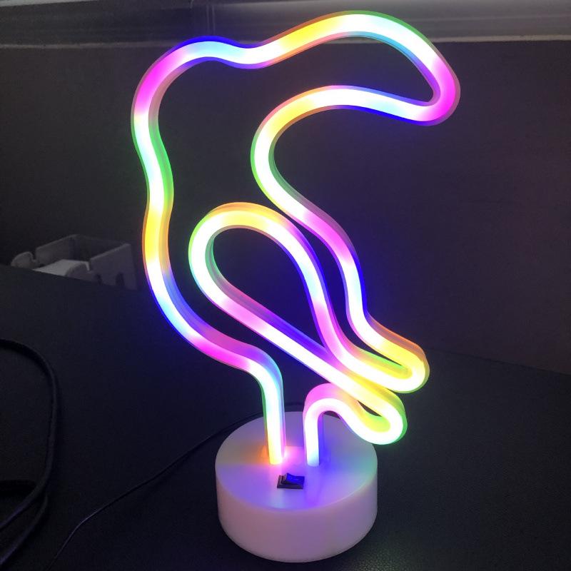 Creative LED Heart Neon Light - Romantic Atmosphere Table Lamp for Bedroom Decor