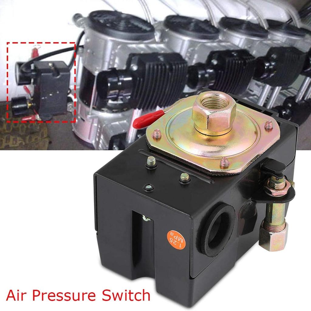 Air Compressor Pressure Switch, 135-175Psi Single Port Pressure Switch Air Compressor Pressure Switch Air Pressure Control Switch Up To 175Psi