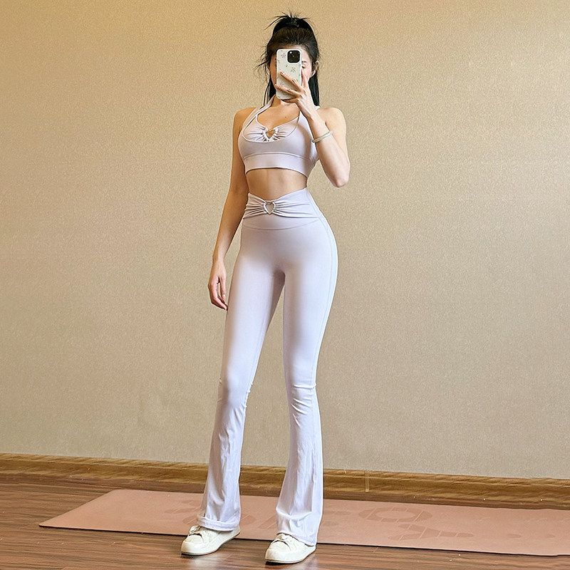 Fashion Stylish Bubble Wrap Big Breast Training Fitness Suit