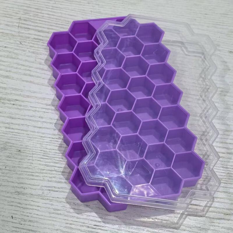Honeycomb Ice Cube Tray with Lid