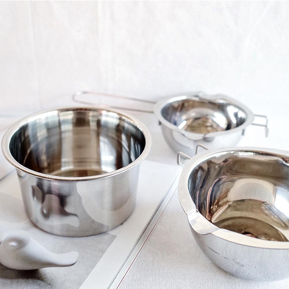 Hrnec na tavení vosku na svíčku 400/600 ml s tepelně odolnou rukojetí pro rozpouštění čokoládových bonbónů a pomůcek na výrobu svíček