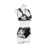 2025 Best-Selling French Mesh Embroidery Push-Up Lingerie Set for Pure Desire