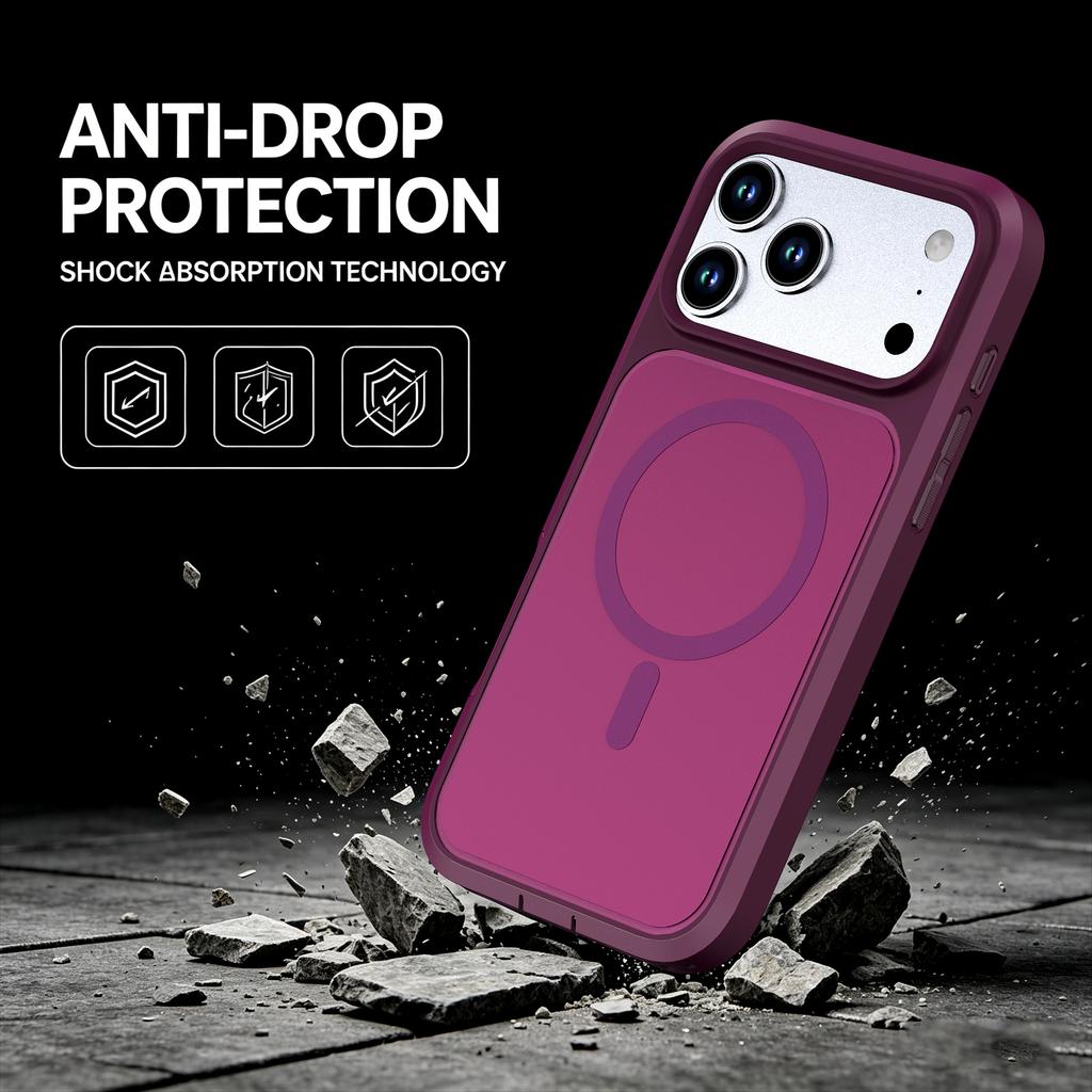 Dual Layer Heavy Duty Armor Magnetic Charger Case for IPhone 18 Pro Max 17 16 15 14 13 12 Military Grade Shockproof Wireless Charger Protection Cover