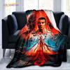 Hot Netflix Movie Stranger Things Blankets for Beds Soft Flannel Blanket Queen Size Home Decor Bedding Cover Kids Gift Picnic