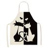 Kitchen apron and cute and cute sleeveless man in men's women and women cleaning the house with anti grass fencestocleanthehouse