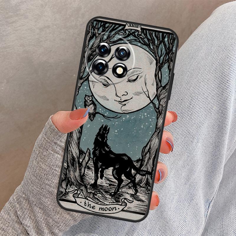 Death Tarot Cat Cover For OnePlus 12 12R 13 13R 11 10 Pro 8T 10T OnePlus Nord 4 CE 3 2 Lite N30 N20 N10 Case