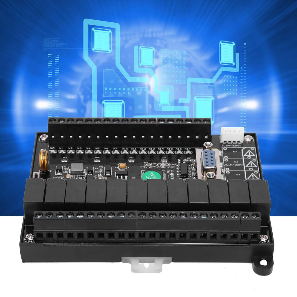 PLC Control Board Programmable Controller Delay Module Relay with Analog FX1N‑24MR DC24V