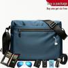 Men's Waterproof Oxford Cloth Crossbody Shoulder Bag - Large Capacity Canvas Messenger Backpack