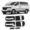 6pcs Carbon Fiber Style Door Handle Bowls Fits for Hyundai Grand Starex H1 2019