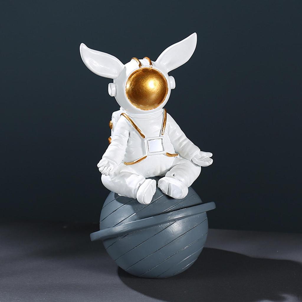 Figur Astronautenstatue Tortenaufsatz Niedliches Ornament Heimdekoration für Bücherregal, Eingang, Tischplatte,