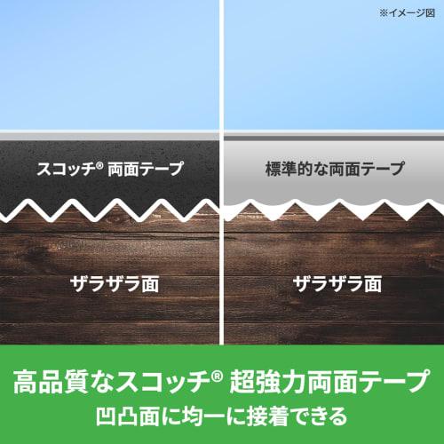 3M (3M) 3M Double-Sided Tape Strong for Uneven Surfaces Width 19mm Length 4m Scotch SKH-19R Semi-Long Tile Plywood