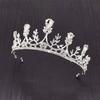 High-End Crown Headgear Princess Children'S Light Luxury Crystal Crown Birthday Gift Girls Stage Performance Crown Hair Accessories