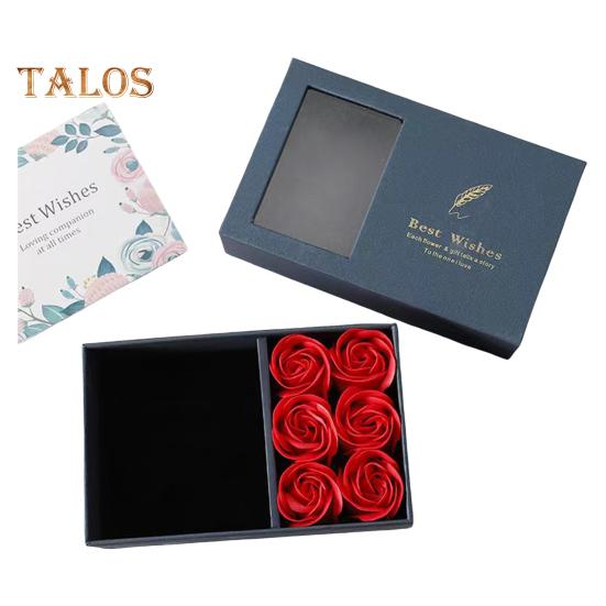 Cutie cadou cu trandafiri eterni Flori conservate Cutie de bijuterii pentru femei Soția Mamei Ziua Mamei Ziua Îndrăgostiților Cadou de Crăciun