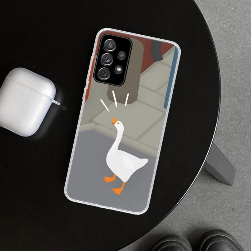 Cartoon Cute Goose Game Phone Case for Samsung Galaxy A17 A16 A26 A36 A56 A57 A37 A15 A25 A35 A55 A14 A24 A34 A54 A13 A23 A33 A5