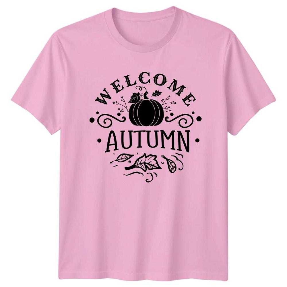 Welcome Autumn TShirt Fall Harvest Pumpkin Gift For Him And Her