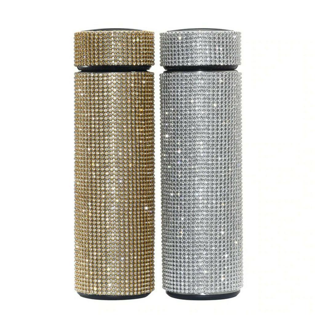 Creative Diamond Thermo Bottle Water Bottle Stainless Steel Smart Display 500ml