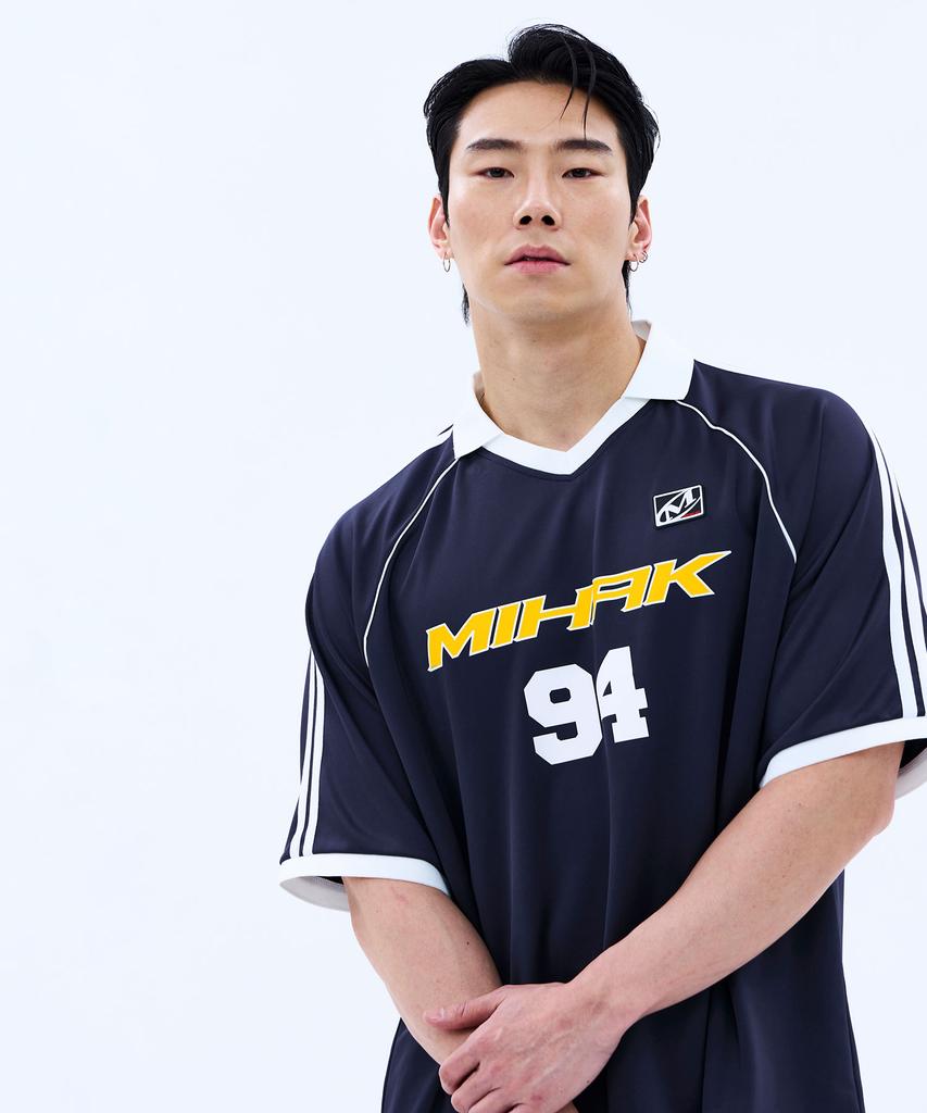 Mihag 94 Football Jersey T-Shirt (Navy)