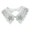 Jeweled Rhinestones False Collar Beaded Lace Spread Lapel Graceful Art Collar Sweet Shawl False Decorative Shawl