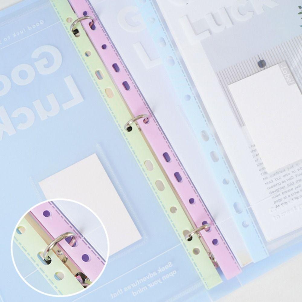 Loose Leaf Data Book Transparent Office Storage Booklet Simple File Bag  Gift