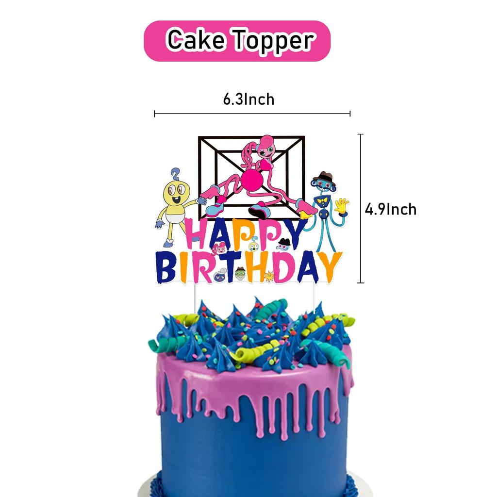 Cartoon  Mommy Long Legs Theme DIY Balloons Party Supplies Birthday Banner Latex Balloon Decoration Cake Supplies Kid Girl gift