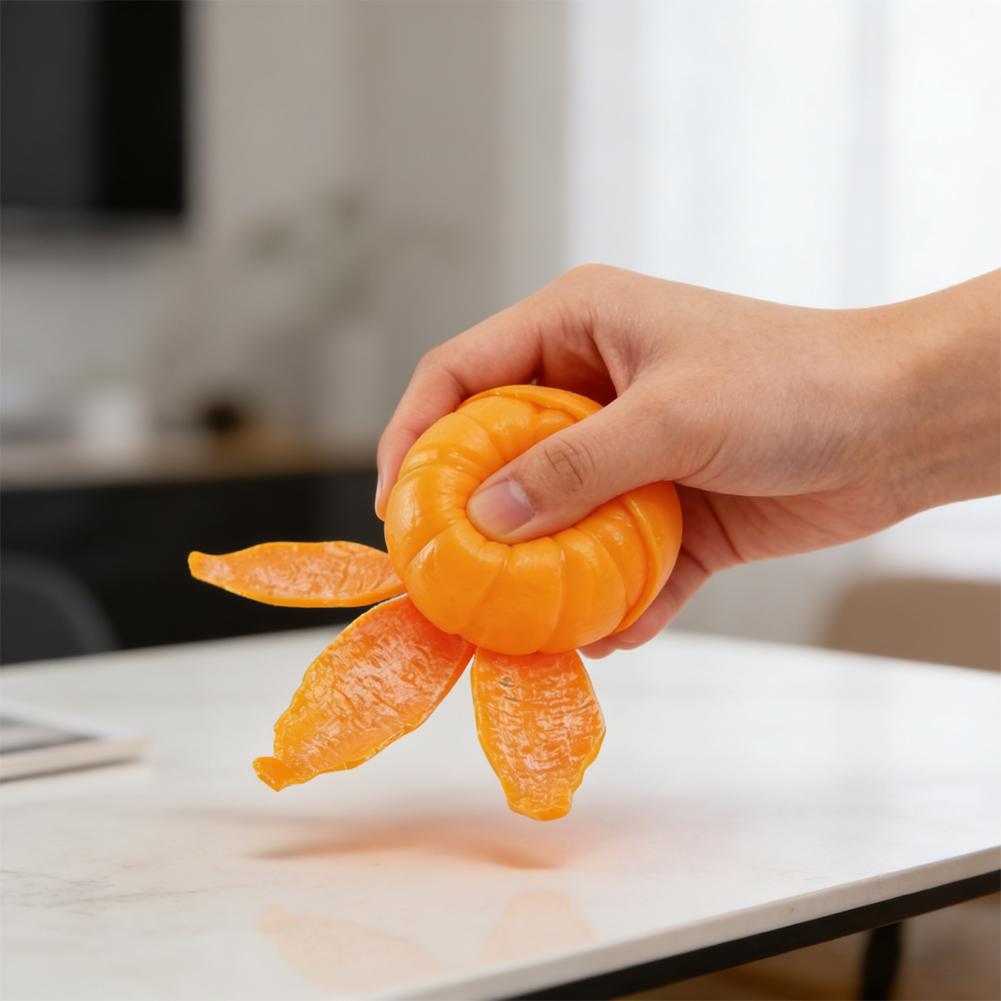 Realistic Peelable Fruit Toy Orange Banana Corn Stress Relief Toy Funny Antistress Fidget Sensory Toy For Kids
