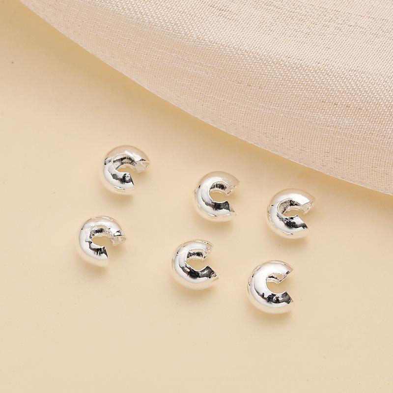 

18K Gold-Plated Crescent Buckle & Bead Bracelet DIY Kit Diameter 5mm