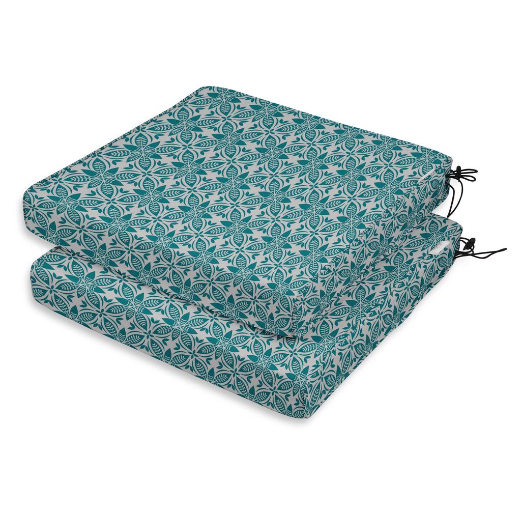 Vargottam Perfect Outdoor Indoor Square Corner Seat Cushions Water-Resistant Lounge Chair 18.5" X 16" Home Office Patio Furniture