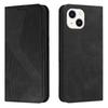 For iPhone 15 Slim PU Leather Wallet Magnetic Closure Case with Card Slots Kickstand Flip Shockproof Stand Phone Cover