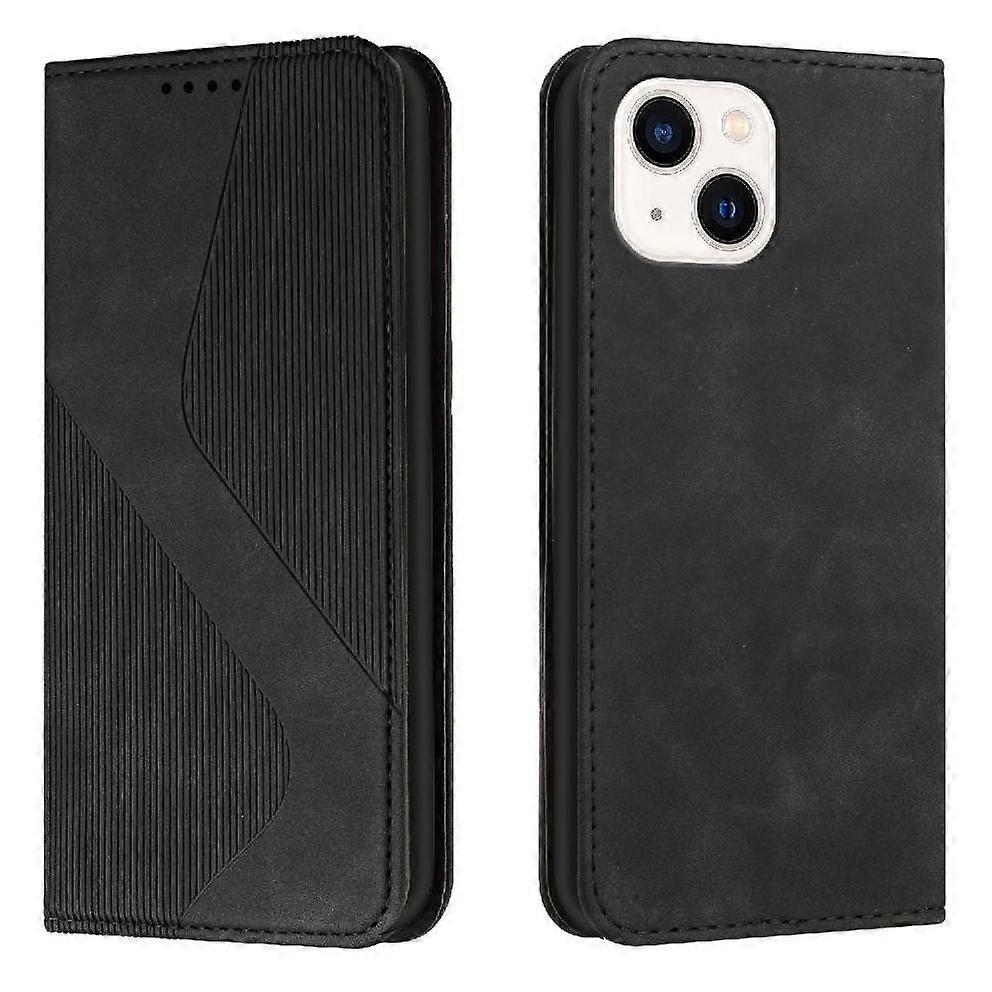 for iPhone 15 Slim PU Leather Wallet Magnetic Closure Case with Card Slots Kickstand Flip Shockproof Stand Phone Cover